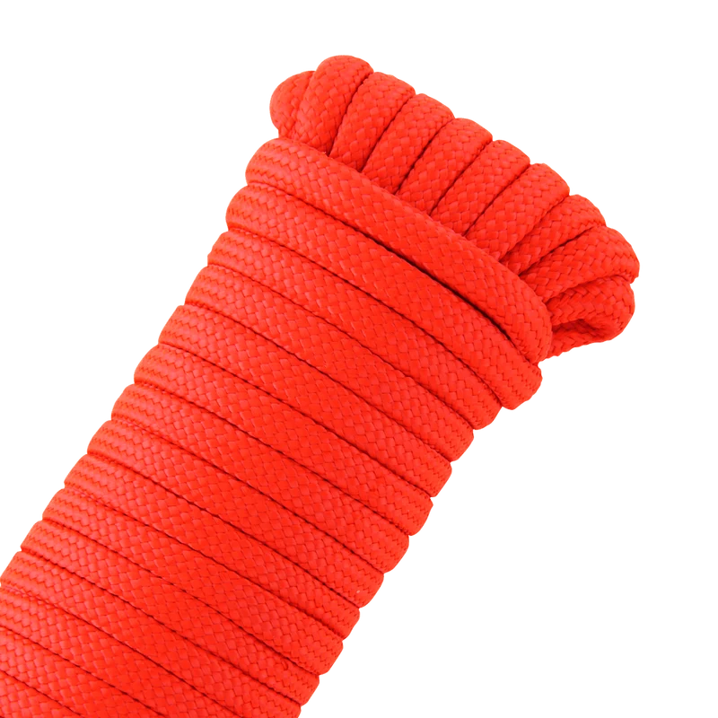BRIGHT RED PP ROPE D6MM 10M