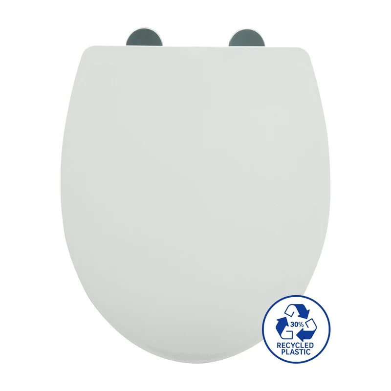 WC SEAT EASY WHITE OVAL TOP FIX
