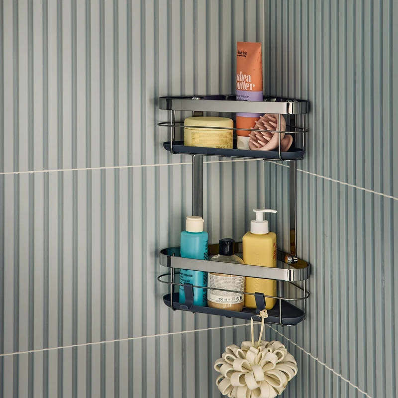 CORNER SHOWER BASKET 2 FLOORS REMIX CROM