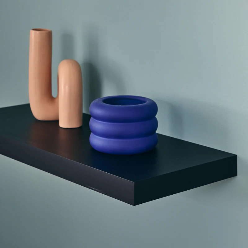 Perforated Shelf L60xW23.5 D3.8 CM Black