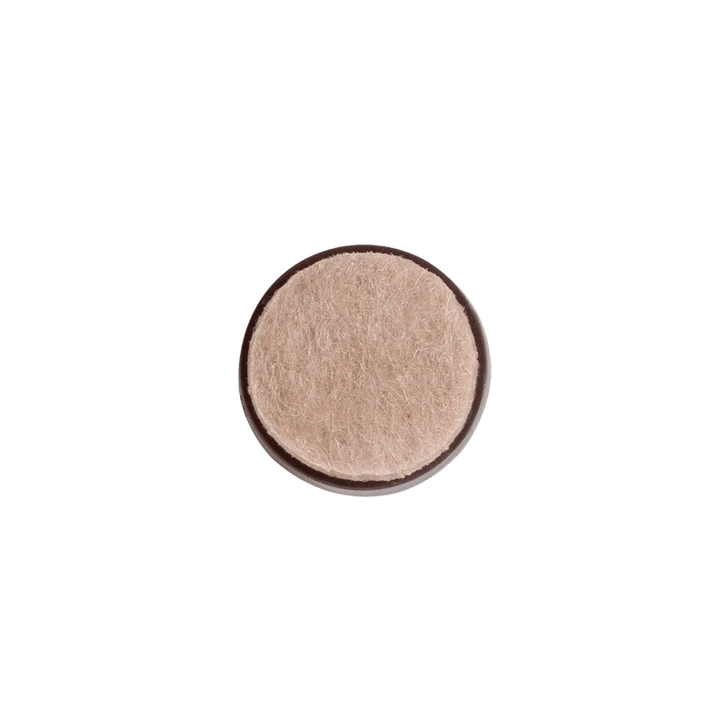 FELT WITH NAIL STANDERS D 20 MM BEIGE , 4 PIECES