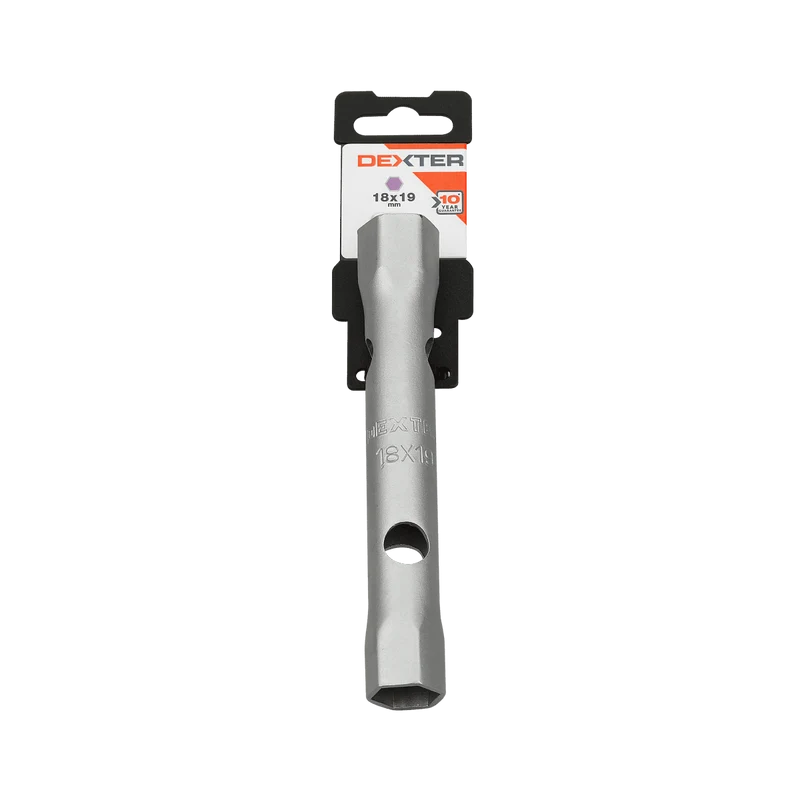 DEXTER SOCKET SPANNER 18X19MM, LENGTH 130MM, CHROME VANADIUM