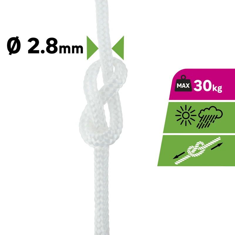 PP WIRE WHITE CABLE D2.8MM 40M