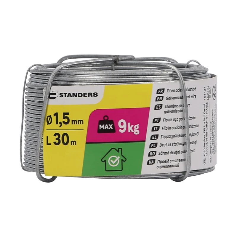 GALVANISED STEEL WIRE D1.5MM 30M