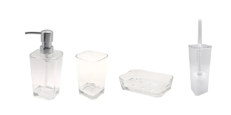 CLAIRE SENSEA TRANSPARENT PLASTIC TOOTHBRUSH HOLDER