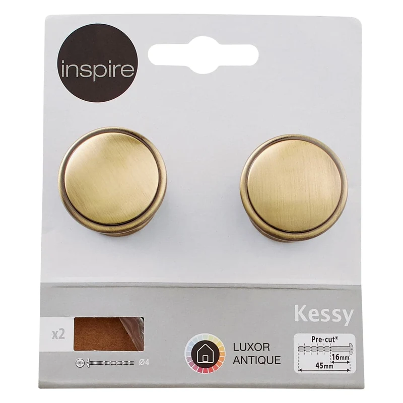 KESSY KNOB DIAMETER 30 MM ANTIQUE, 2 PIECES