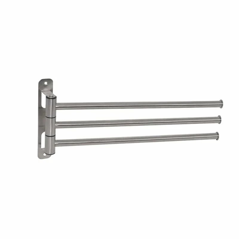 TOWEL HOLDER 3 JOINTS L 40 CM SCREWS LOFT/MIA SATIN STEEL