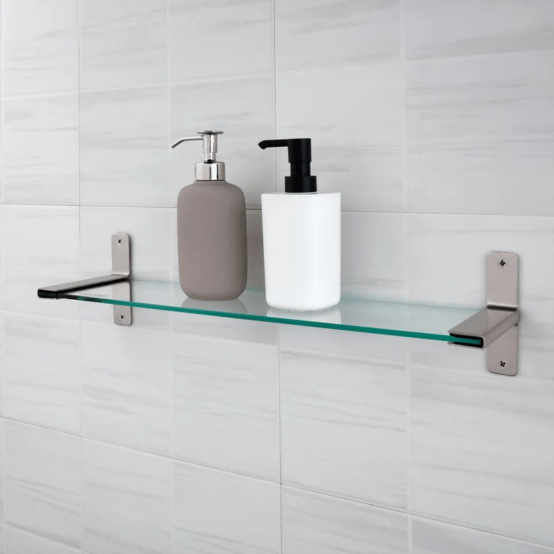 LOFT/MIA SCREW SHELF L50CM STEEL/GLASS