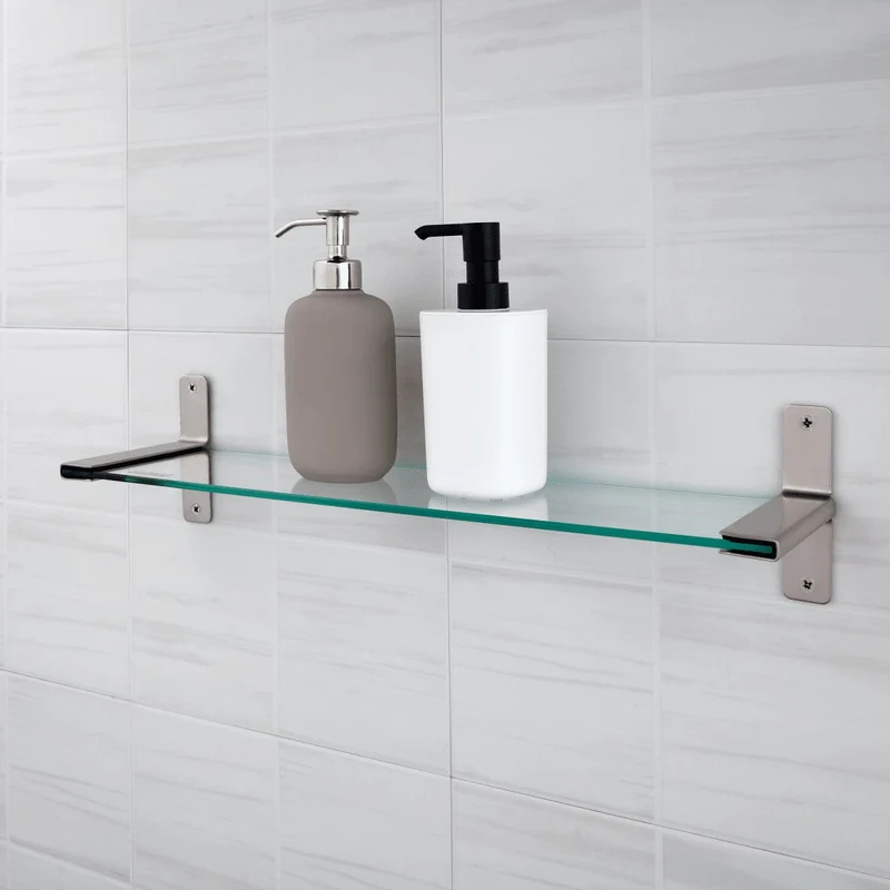 LOFT/MIA SCREW SHELF L50CM STEEL/GLASS