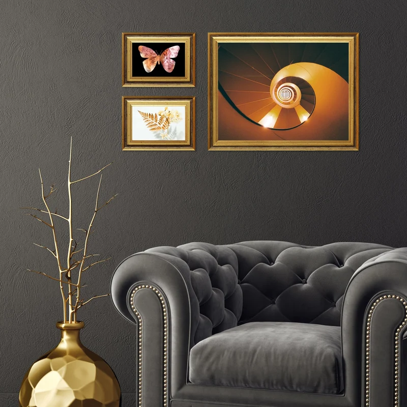 BETA FRAME 50X70 WOOD GOLD