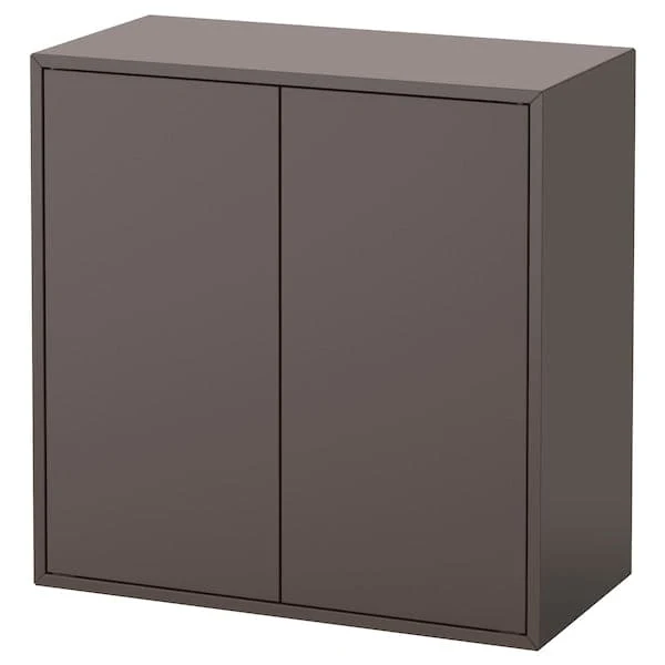 EKET wall-mounted shelving unit, dark grey, 70x35x70 cm