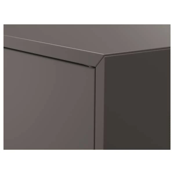 EKET wall-mounted shelving unit, dark grey, 70x35x70 cm