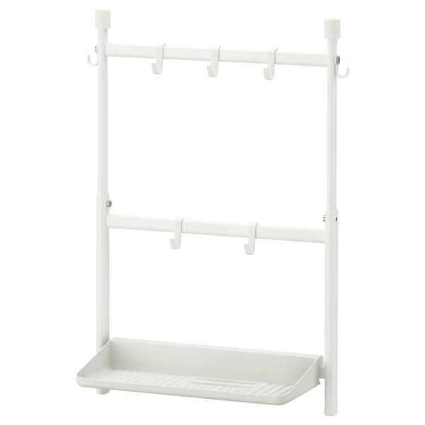 SUNNERSTA kitchen organiser set, no drill/dish drainer/hook, 45.7 cm