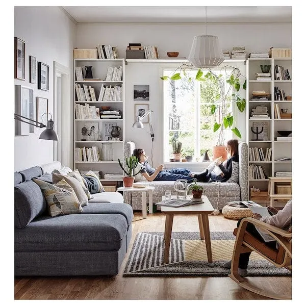 BILLY bookcase with height extension unit, white, 80x39x237 cm