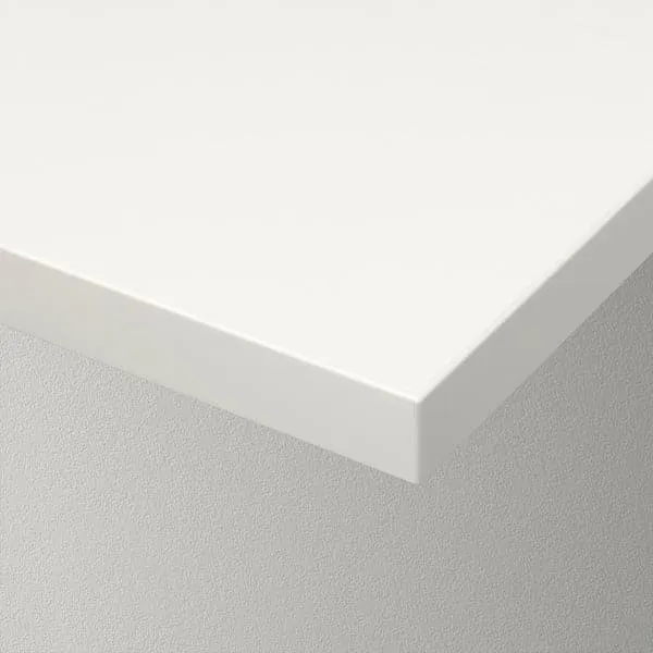 BERGSHULT / SANDSHULT wall shelf, white/aspen, 120x30 cm