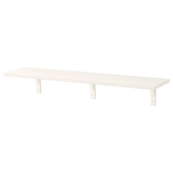 BERGSHULT / RAMSHULT wall shelf, white, 120x30 cm