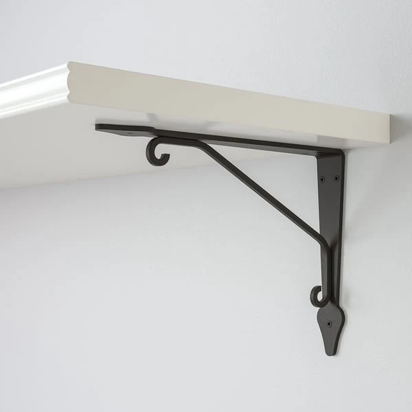 BERGSHULT / KROKSHULT wall shelf, white/anthracite, 80x30 cm