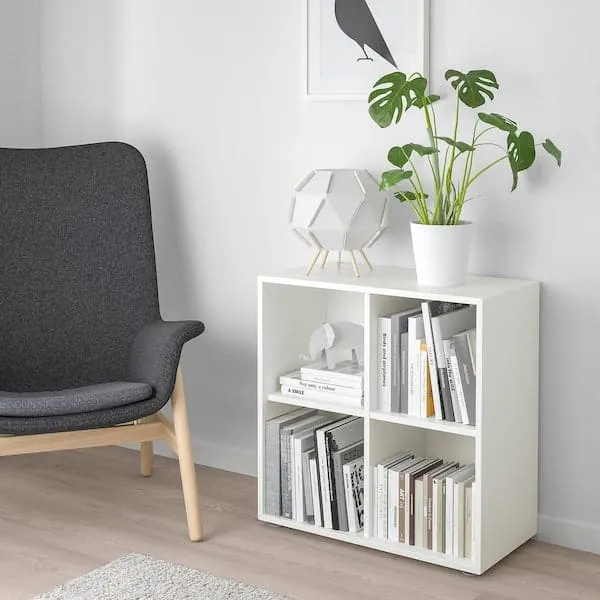 EKET cabinet combination with feet, white, 70x35x72 cm