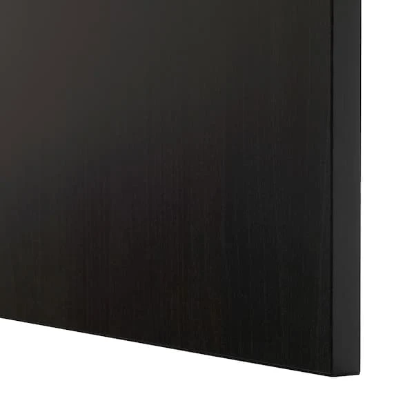 BESTÅ storage combination with doors, black-brown/Lappviken/Stubbarp black-brown, 120x42x202 cm