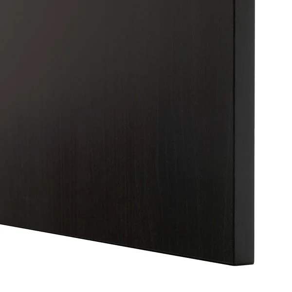 BESTÅ storage combination with doors, black-brown/Lappviken/Stubbarp black-brown, 120x42x202 cm