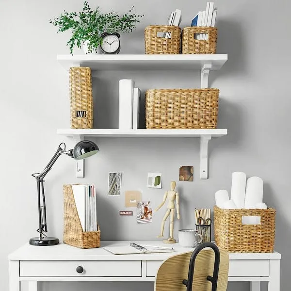 BERGSHULT / RAMSHULT wall shelf, white, 80x30 cm