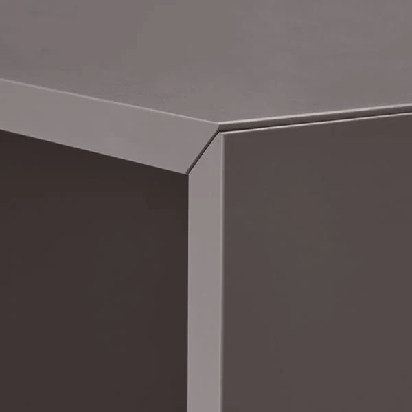 EKET wall-mounted cabinet combination, dark grey, 175x35x70 cm