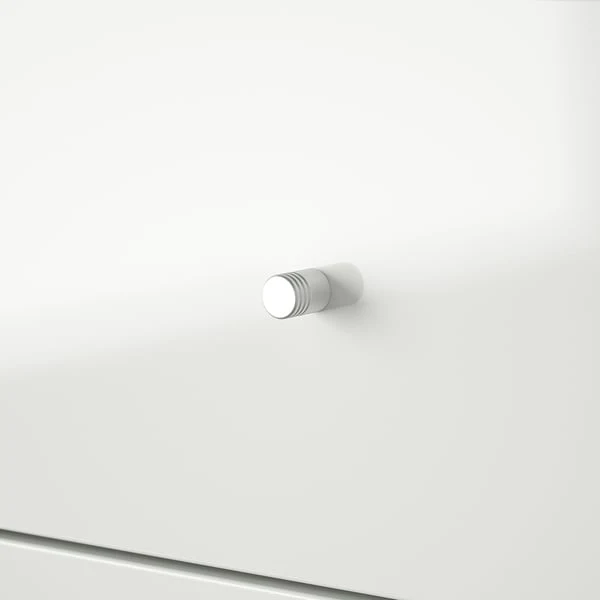 KALLAX shelving unit with 4 inserts, high-gloss/white, 147x147 cm