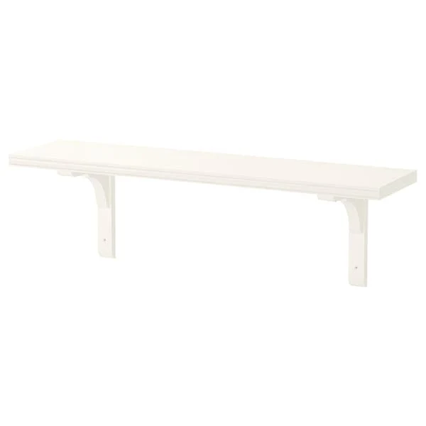 BERGSHULT / RAMSHULT wall shelf, white, 80x20 cm