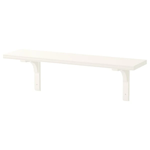 BERGSHULT / RAMSHULT wall shelf, white, 80x20 cm
