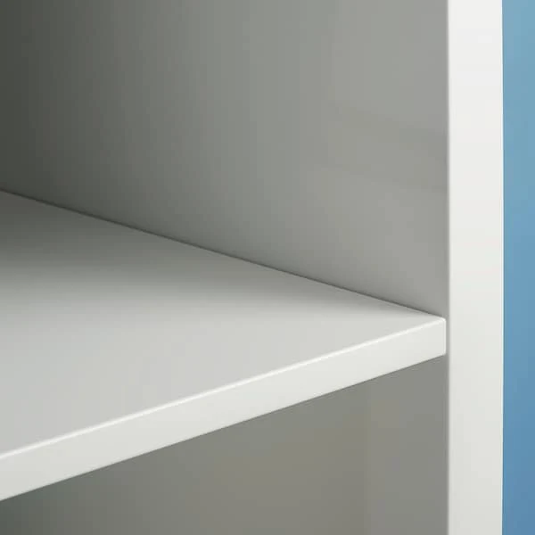KALLAX shelving unit with 4 inserts, white, 147x147 cm
