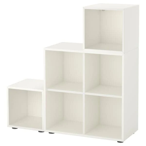 EKET cabinet combination with feet, white, 105x35x107 cm