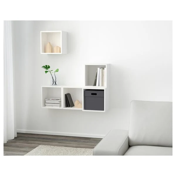 EKET wall-mounted cabinet combination, white, 105x35x120 cm