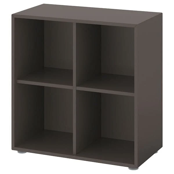 EKET cabinet combination with feet, dark grey, 70x35x72 cm
