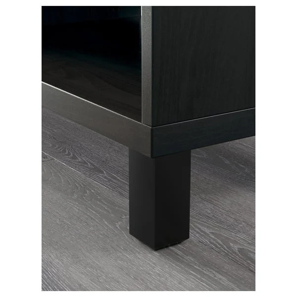 BESTÅ cabinet unit, black-brown, 60x40x202 cm